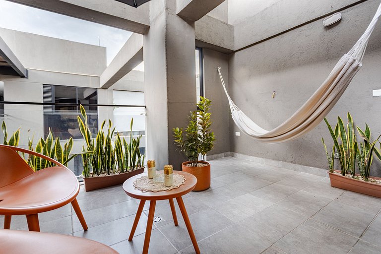 Habitación privada con terraza y cocina