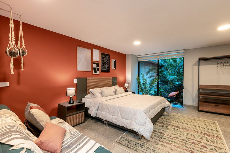 Loft moderno en el centro / cama Queen