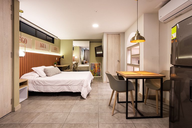 Con AC y Wi-Fi en el centro