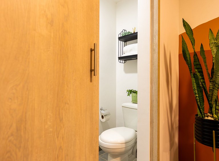 Loft con 2 camas y vista al jardín