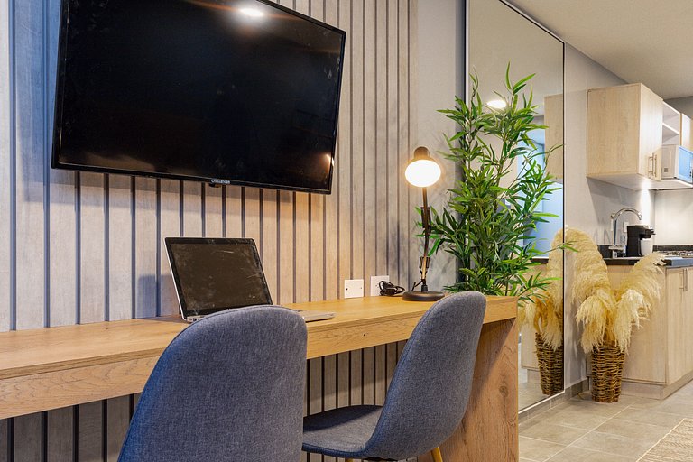 Loft con vista al jardín para descanso natural