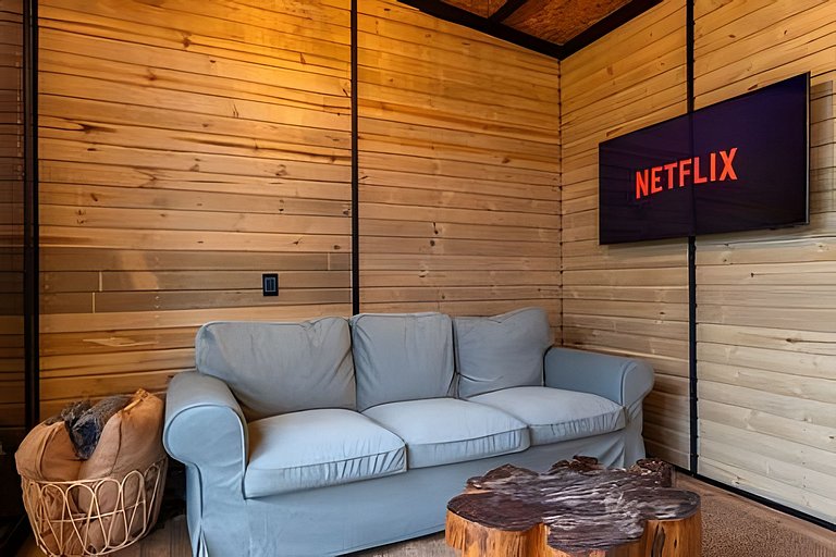 Cabaña elevada en el bosque | Jacuzzi | Represa