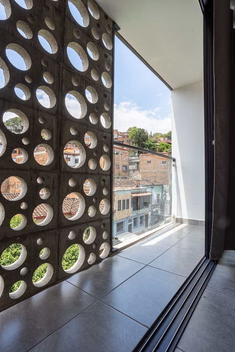 Loft con balcón en el centro de Medellin