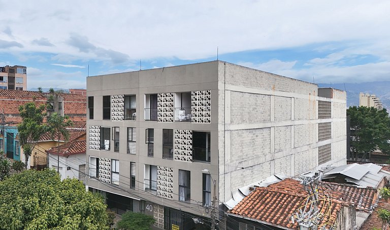Loft con balcón en el centro de Medellin