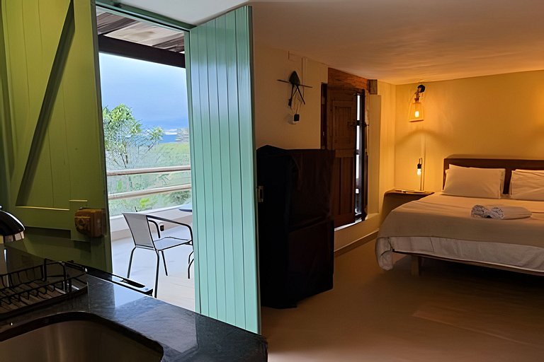 Privada con vista a la montaña