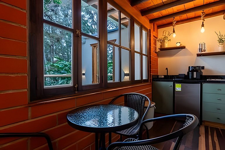 Cabaña con habitación privada y cocina