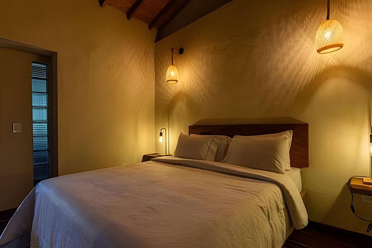 Cabaña con habitación privada y cocina