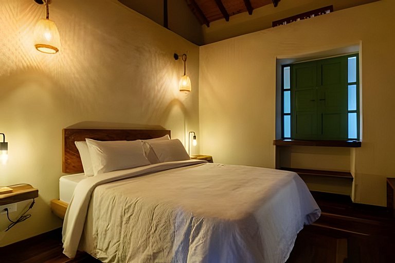Cabaña con habitación privada y cocina