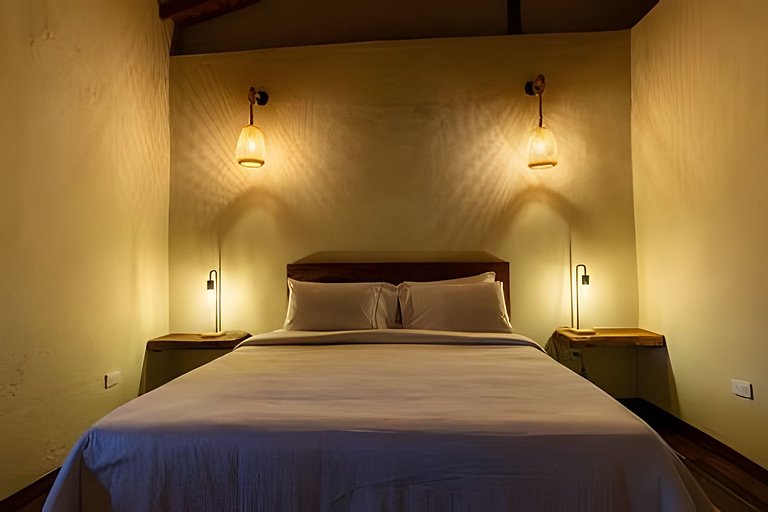 Cabaña con habitación privada y cocina