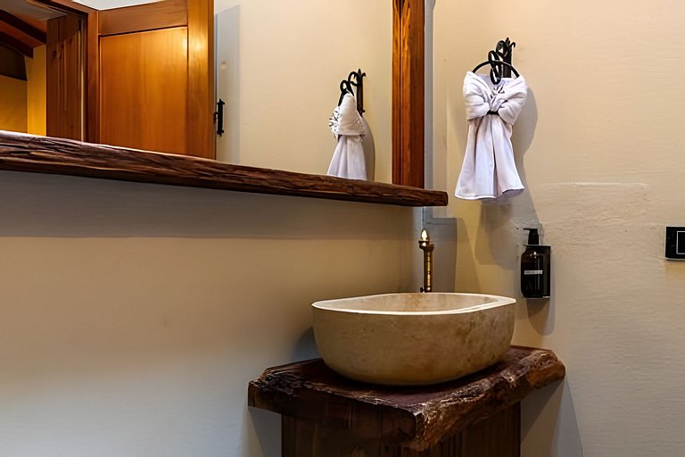 Cabaña con habitación privada y cocina